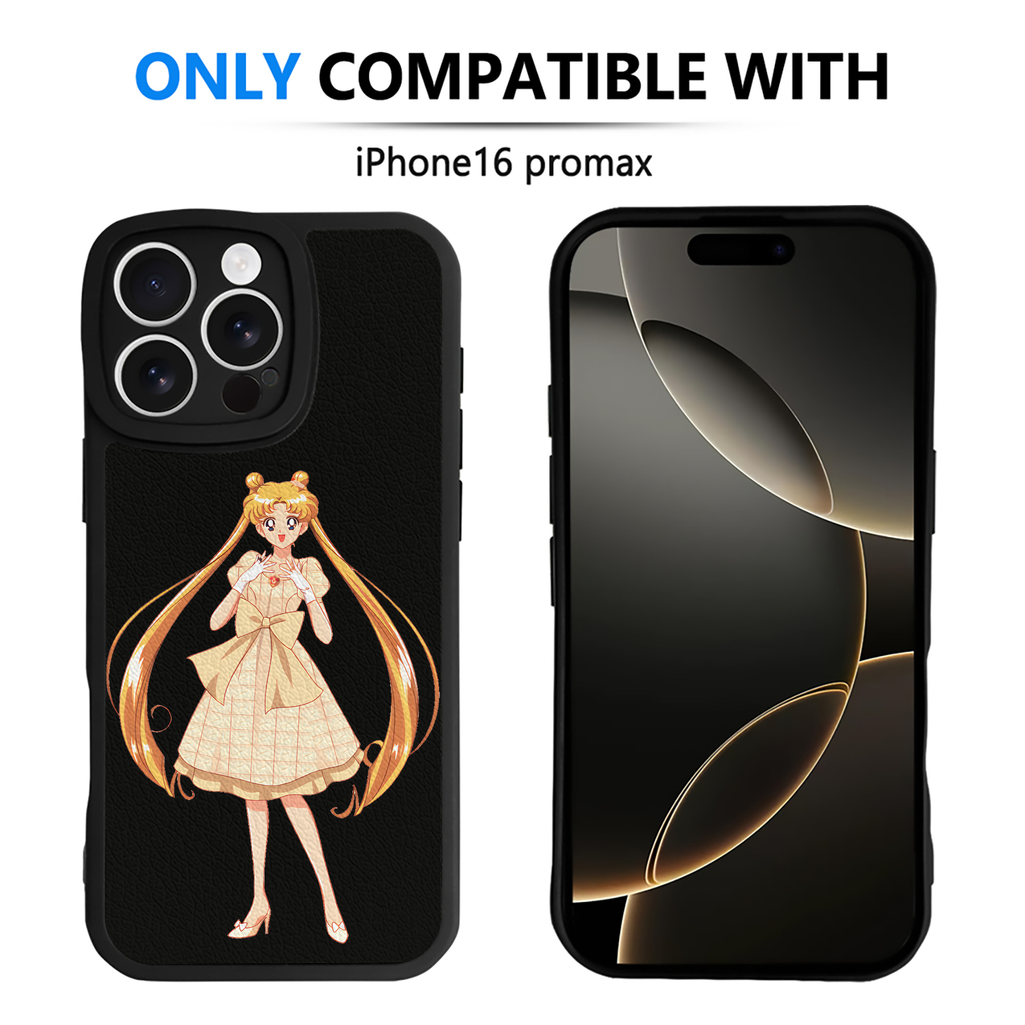 （画像用） 美少女戦士セーラームーン 愛野 美奈子 あいの みなこ Sailor Moon Aino Minako 【iPhone 16シリーズ対応】シリコンスマホケース（レザー調） 材質：シリコン